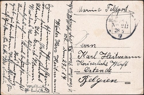 Germania 1917 feldpost card - germania,, 1917.