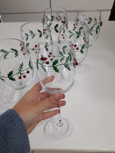 Calici vino rosso natalizi - vino,