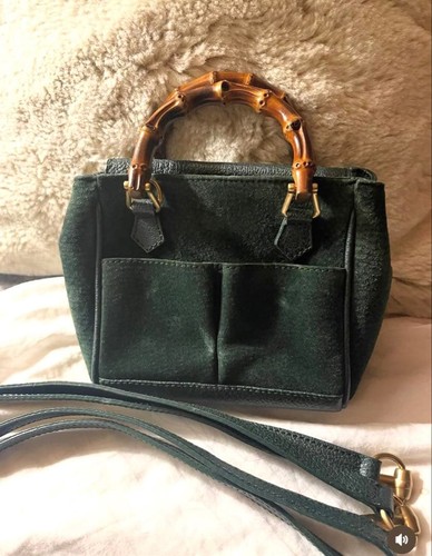 Borsa gucci bamboo con - con, manico