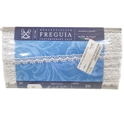 Merletto cotone 20m - , bianco