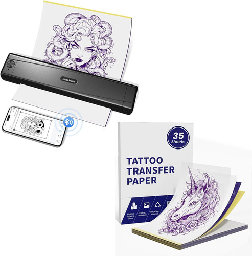 Stampante stencil tattoo con - stampante,