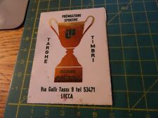 ADESIVO STICKER kleber vintage  TARGHE TIMBRI INCISIONI BARTOLI LUCCA