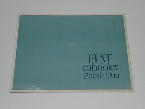 Fiat cabriolet 1500 1200 - cabriolet, -1200