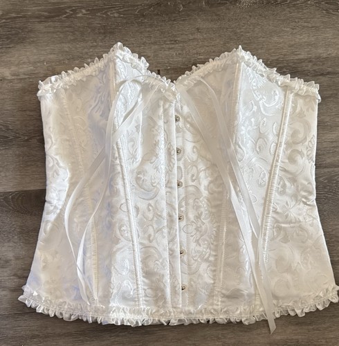 Top corsetto bianco overbust