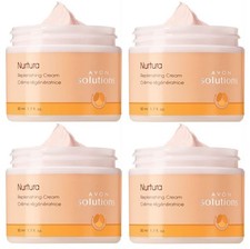 Lotto di 4 - Avon Solutions Nurtura crema idratante ricostituente 1,7 oz fornitura corta
