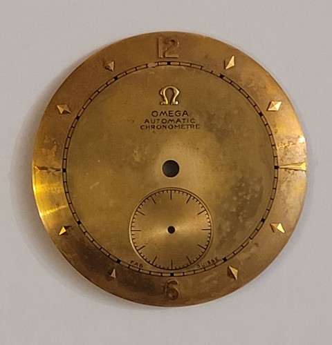 Cadran montre 18k omega - or,