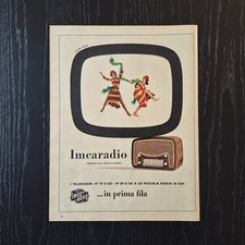 1953 #2 Imcaradio - Original AD Advertising 26x33 Pubblicità Vintage