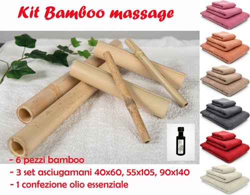 Bamboo massage kit canne - massage, 6