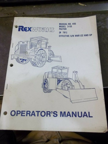 Rexworks 495 manuale operatore - manuale,