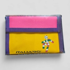 Italia 90 Portafoglio Carrera Mondiali Calcio Vintage 90s Wallet Italy Ciao