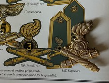Fregio per ufficiali  di artiglieria Contraerea Regio Esercito Anni Trenta