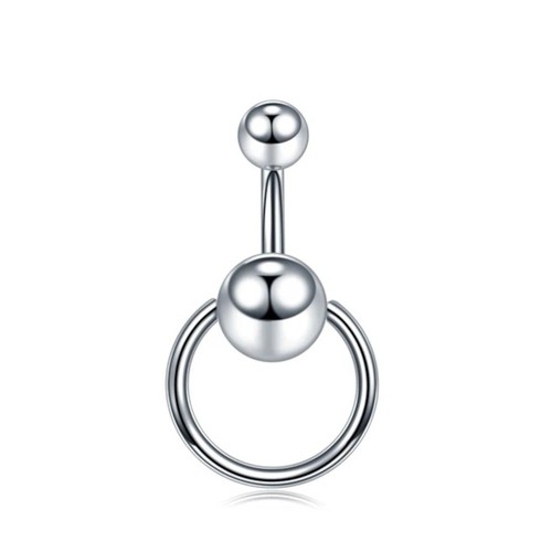Piercing ombelico curvo - curvo, in