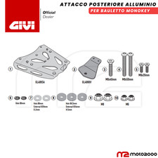 ATTACCO PORTAPACCHI BAULETTO