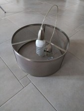 Lampadario Acciaio Rotondo 1 Luce 