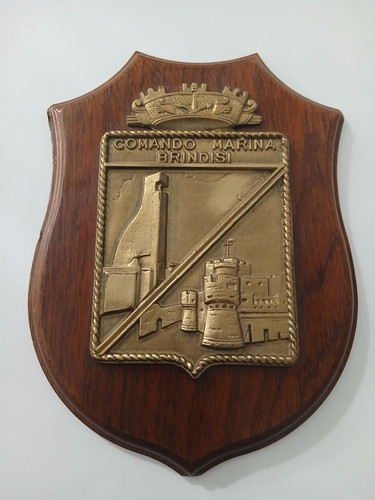 Crest legno marina militare - in,