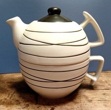 Tazza e teiera 2 in 1 - Kasanova bianca e nera