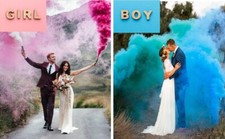 Fumogeno rosa o azzurro