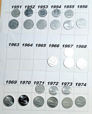 Lotto 18. Moneta Repubblica Italiana da 5 e 10 lire  dal 1951 al 1974