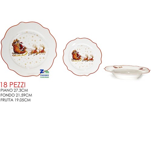 Servizio piatti decoro - piatti, 18