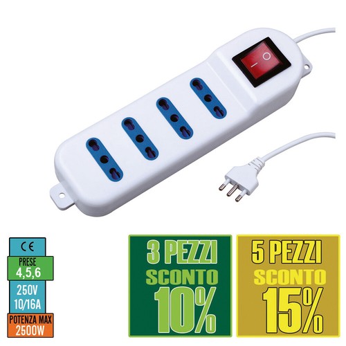 Multipresa ciabatta elettrica - multipresa,