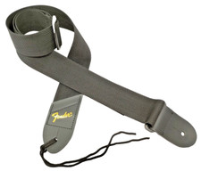 Fender Tracolla Cinta per Chitarra Poly Strap Black 5x147cm Nera Pelle Gold