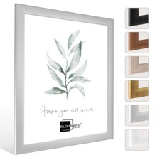 Cornice portafoto Valencia argento opaco molte misure galleria poster cornice