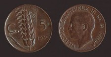 5 CENTESIMI 1930 SPIGA -
