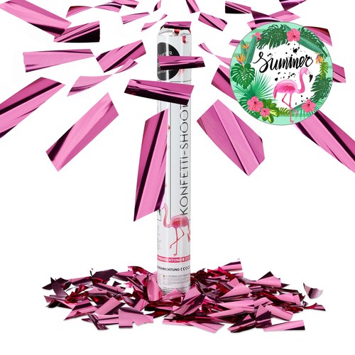 Cannone sparacoriandoli rosa