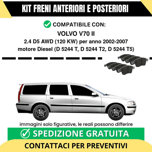 Pastiglie freno ant post - ant, +