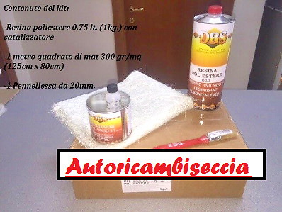 Kit vetroresina resina - kit,