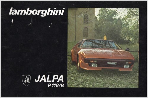 Lamborghini jalpa libretto - lamborghini,