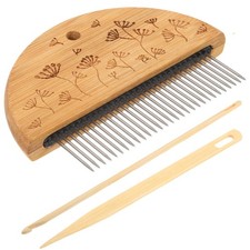  1 set di pettini per telaio in legno, uncinetto in legno, set di pettini per