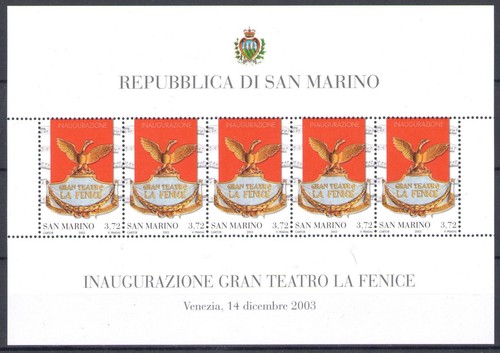 2003 san marino foglietto - 2003, la