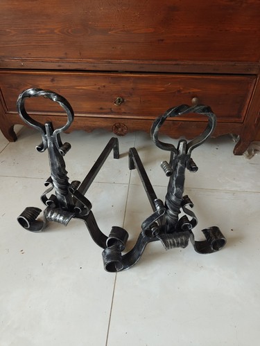 Coppia alari camino - coppia,