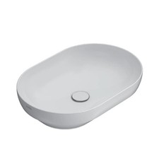 Lavabo ceramica bianca opaca