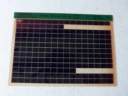 Microfiche moto honda - microfiche, vf