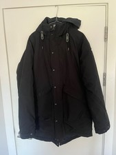 PARKA UOMO PENFIELD NERO GIACCA INVERNALE GRANDE IMBOTTITO LAVATO A SECCO