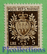 6184 san marino - 1945, stemmi