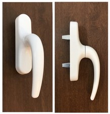 Maniglia cremonese ALUTEC Bianco RAL 9010 X infisso in alluminio.