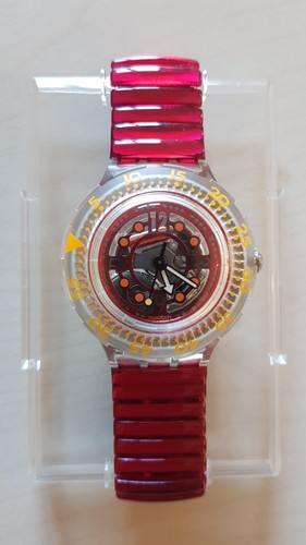 Swatch scuba red marine - scuba,