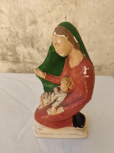Madonna con bambino gesso - con, in