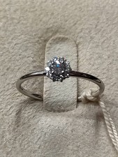 White Gold Ring with Natural
