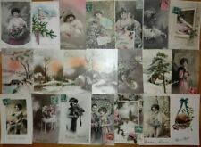 BUON ANNO PRIMI '900 - 60 ANTICHE CARTOLINE AUGURALI A BASSO COSTO