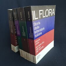 IL FLORA STORIA DELLA LETTERATURA ITALIANA 4 VOLUMI 1 2 3 E 4