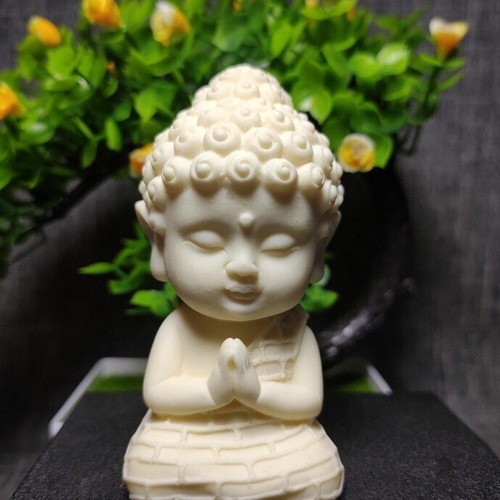 Statua buddha frutta avorio - statua,