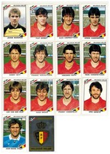 Messico 86 Panini Lotto 14 Stickers Belgio Badge Scifo Pfaff Originali Mai Usati
