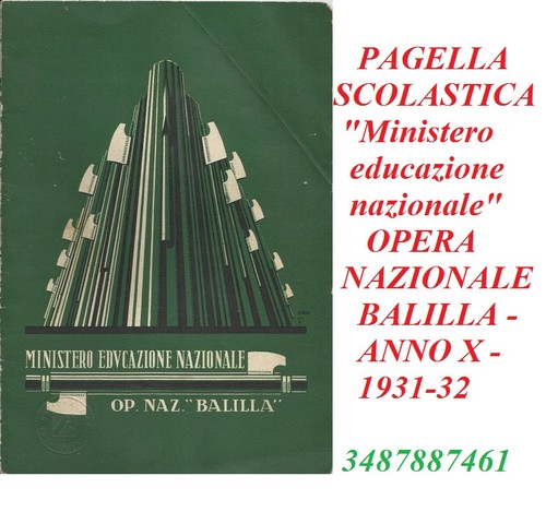 Pagella ministero educazione - ministero,
