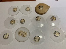 VUS OPEN FACE Orologio da tasca in vetro cristallo NOS 473 22 21