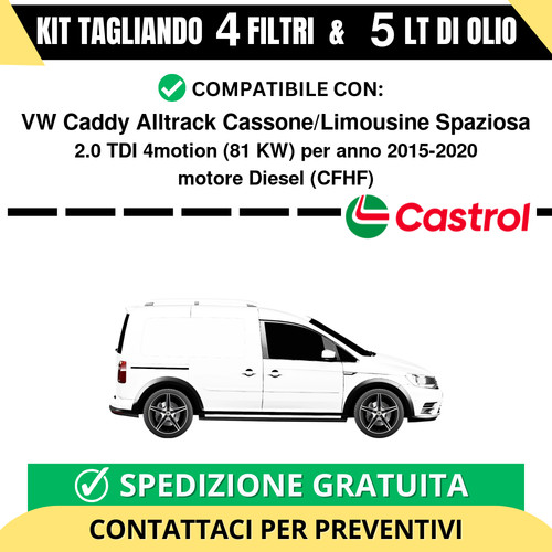 Tagliando per caddy - per,