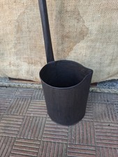 MESTOLO ANTICO IN LATTA CON MANICO LUNGO USATO COME MISURATORE VEDI FOTO